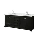 Deborah 80" Free Standing Double Vanity Set with Wood Cabinet and Marble Vanity Top - image 12