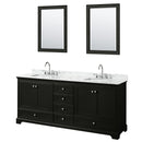 Deborah 80" Free Standing Double Vanity Set with Wood Cabinet, Marble Vanity Top, and Framed Mirror - image 13