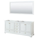Deborah 79" Double Free Standing Wood Vanity Cabinet - Less Vanity Top - image 1