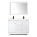 Avery 48" Free Standing Double Basin Vanity Set with Cabinet, Quartz Vanity Top, and Framed Mirror - image 18
