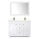 Avery 48" Free Standing Double Basin Vanity Set with Cabinet, Quartz Vanity Top, and Framed Mirror - image 20