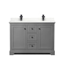 Avery 48" Free Standing Double Basin Vanity Set with Cabinet and Quartz Vanity Top - image 10