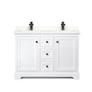 Avery 48" Free Standing Double Basin Vanity Set with Cabinet and Quartz Vanity Top - image 15