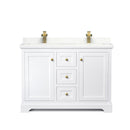Avery 48" Free Standing Double Basin Vanity Set with Cabinet and Quartz Vanity Top - image 16