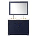 Avery 48" Free Standing Double Basin Vanity Set with Cabinet, Quartz Vanity Top, and Framed Mirror - image 10