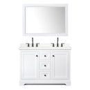 Avery 48" Free Standing Double Basin Vanity Set with Cabinet, Quartz Vanity Top, and Framed Mirror - image 16