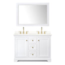 Avery 48" Free Standing Double Basin Vanity Set with Cabinet, Quartz Vanity Top, and Framed Mirror - image 20