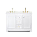 Avery 48" Free Standing Double Basin Vanity Set with Cabinet and Quartz Vanity Top - image 16