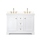 Avery 48" Free Standing Double Basin Vanity Set with Cabinet and Quartz Vanity Top - image 17