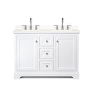 Avery 48" Free Standing Double Basin Vanity Set with Cabinet and Quartz Vanity Top - image 19