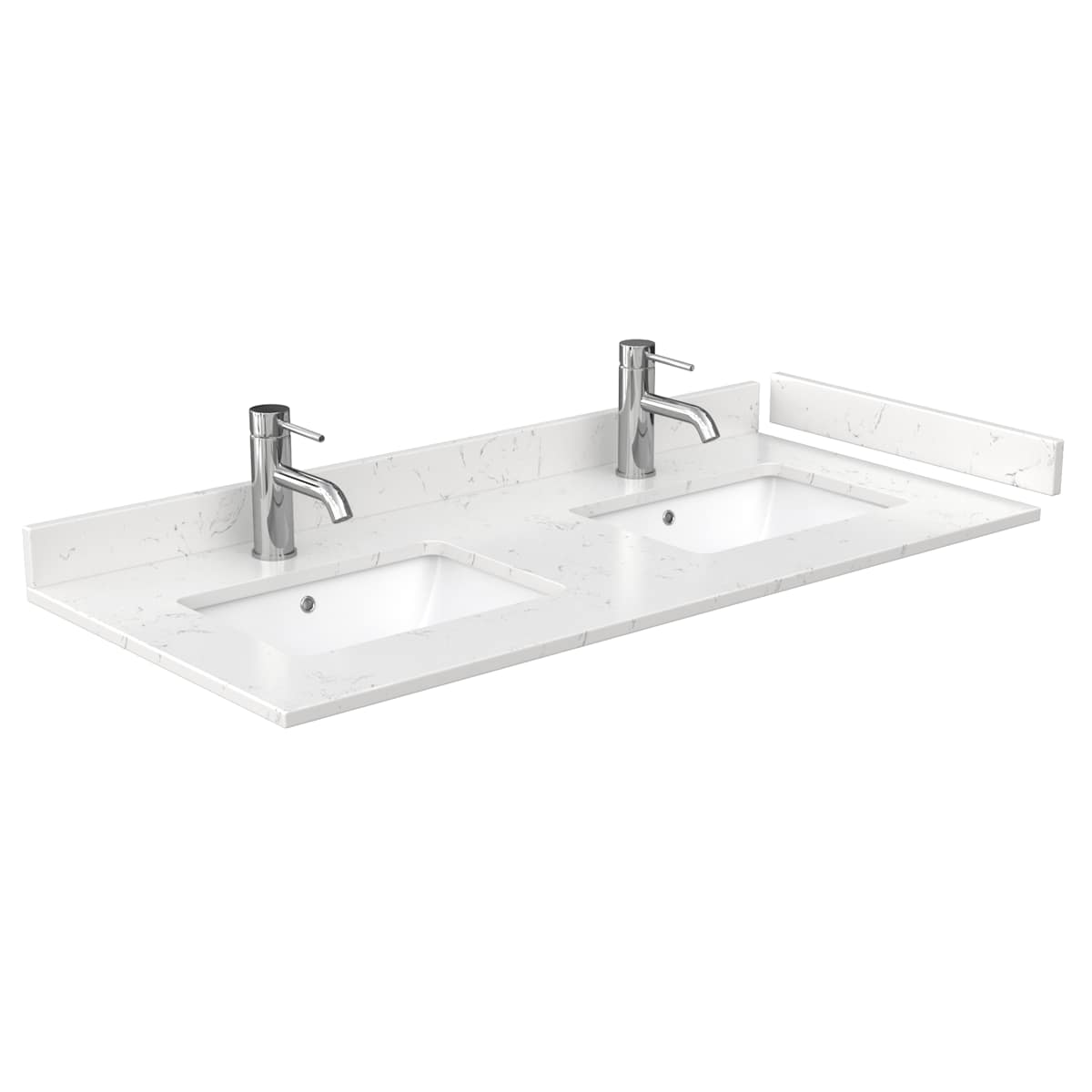 Avery 48" Free Standing Double Basin Vanity Set with Cabinet, Cultured Marble Vanity Top, and Framed Mirror