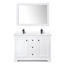 Avery 48" Free Standing Double Basin Vanity Set with Cabinet, Cultured Marble Vanity Top, and Framed Mirror - image 11