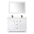 Avery 48" Free Standing Double Basin Vanity Set with Cabinet, Cultured Marble Vanity Top, and Framed Mirror - image 12