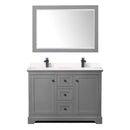 Avery 48" Free Standing Double Basin Vanity Set with Cabinet, Cultured Marble Vanity Top, and Framed Mirror - image 17