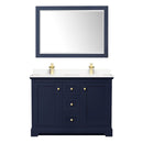 Avery 48" Free Standing Double Basin Vanity Set with Cabinet, Cultured Marble Vanity Top, and Framed Mirror - image 19