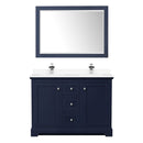 Avery 48" Free Standing Double Basin Vanity Set with Cabinet, Cultured Marble Vanity Top, and Framed Mirror - image 20