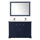 Avery 48" Free Standing Double Basin Vanity Set with Cabinet, Cultured Marble Vanity Top, and Framed Mirror - image 21