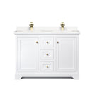 Avery 48" Free Standing Double Basin Vanity Set with Cabinet and Cultured Marble Vanity Top - image 2