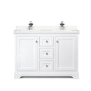 Avery 48" Free Standing Double Basin Vanity Set with Cabinet and Cultured Marble Vanity Top - image 8