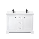 Avery 48" Free Standing Double Basin Vanity Set with Cabinet and Cultured Marble Vanity Top - image 10