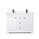 Avery 48" Free Standing Double Basin Vanity Set with Cabinet and Cultured Marble Vanity Top - image 11