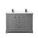 Avery 48" Free Standing Double Basin Vanity Set with Cabinet and Cultured Marble Vanity Top - image 14