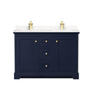 Avery 48" Free Standing Double Basin Vanity Set with Cabinet and Cultured Marble Vanity Top - image 17
