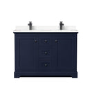 Avery 48" Free Standing Double Basin Vanity Set with Cabinet and Cultured Marble Vanity Top - image 21