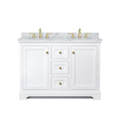 Avery 48" Free Standing Double Basin Vanity Set with Cabinet and Marble Vanity Top - image 3