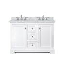 Avery 48" Free Standing Double Basin Vanity Set with Cabinet and Marble Vanity Top - image 6