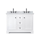 Avery 48" Free Standing Double Basin Vanity Set with Cabinet and Marble Vanity Top - image 7