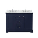 Avery 48" Free Standing Double Basin Vanity Set with Cabinet and Marble Vanity Top - image 11