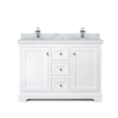 Avery 48" Free Standing Double Basin Vanity Set with Cabinet and Marble Vanity Top - image 7