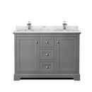 Avery 48" Free Standing Double Basin Vanity Set with Cabinet and Marble Vanity Top - image 9