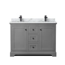 Avery 48" Free Standing Double Basin Vanity Set with Cabinet and Marble Vanity Top - image 10