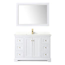 Avery 48" Free Standing Single Basin Vanity Set with Cabinet, Quartz Vanity Top, and Framed Mirror - image 13