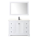 Avery 48" Free Standing Single Basin Vanity Set with Cabinet, Quartz Vanity Top, and Framed Mirror - image 14