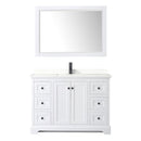 Avery 48" Free Standing Single Basin Vanity Set with Cabinet, Quartz Vanity Top, and Framed Mirror - image 15