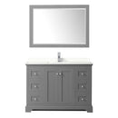 Avery 48" Free Standing Single Basin Vanity Set with Cabinet, Quartz Vanity Top, and Framed Mirror - image 17