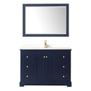 Avery 48" Free Standing Single Basin Vanity Set with Cabinet, Quartz Vanity Top, and Framed Mirror - image 20