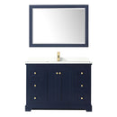 Avery 48" Free Standing Single Basin Vanity Set with Cabinet, Quartz Vanity Top, and Framed Mirror - image 21