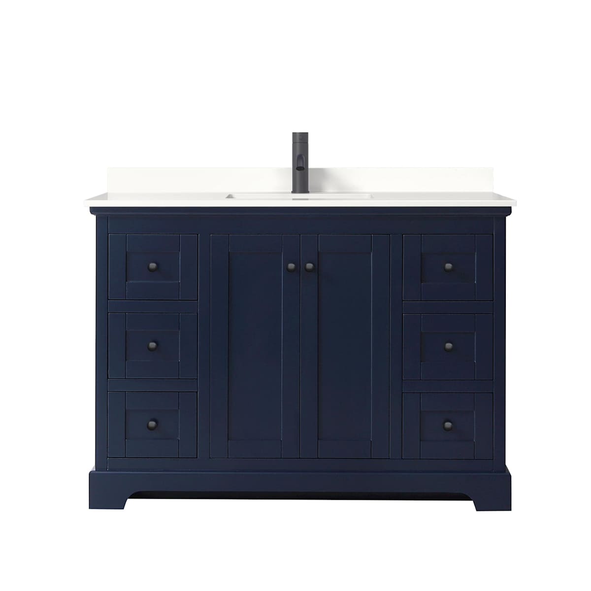Avery 48" Free Standing Single Basin Vanity Set with Cabinet and Quartz Vanity Top - image 6