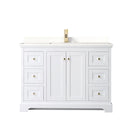 Avery 48" Free Standing Single Basin Vanity Set with Cabinet and Quartz Vanity Top - image 11