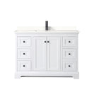 Avery 48" Free Standing Single Basin Vanity Set with Cabinet and Quartz Vanity Top - image 13