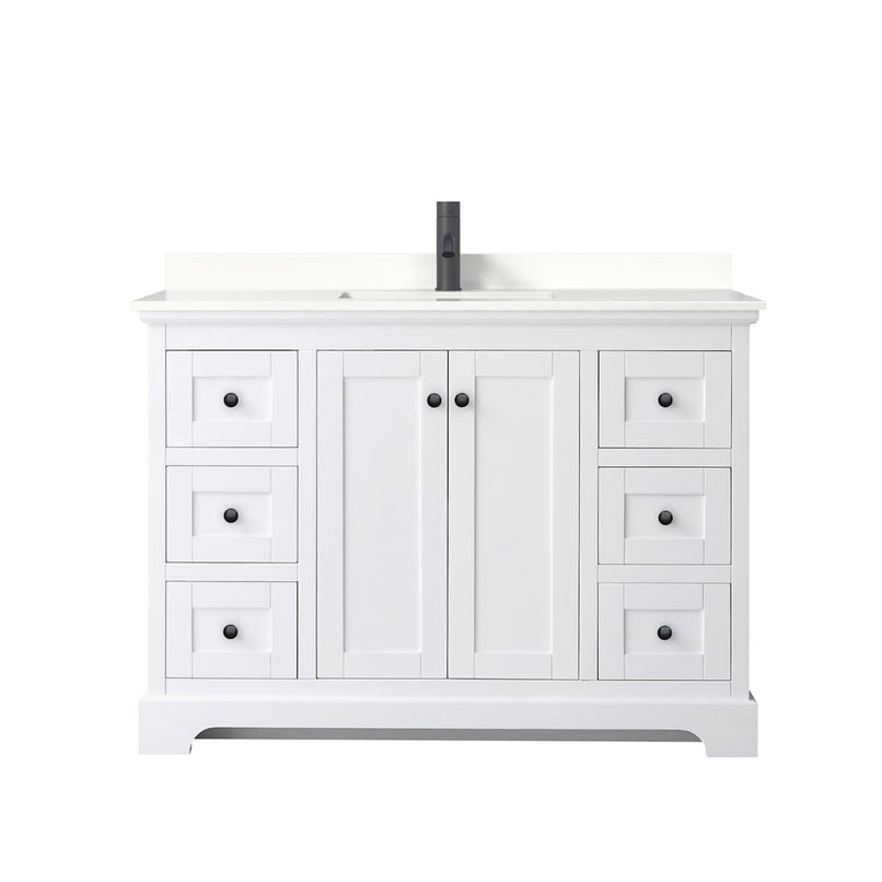 Avery 48" Free Standing Single Basin Vanity Set with Cabinet and Quartz Vanity Top - image 13