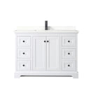 Avery 48" Free Standing Single Basin Vanity Set with Cabinet and Quartz Vanity Top - image 14