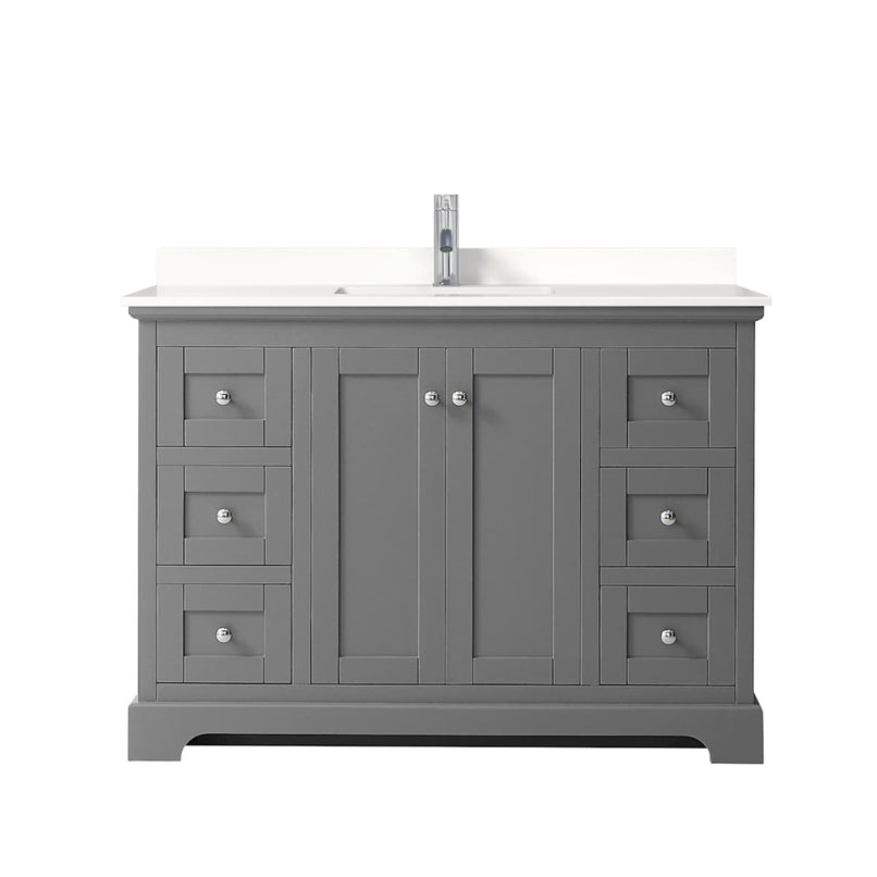 Avery 48" Free Standing Single Basin Vanity Set with Cabinet and Quartz Vanity Top - image 15