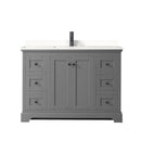 Avery 48" Free Standing Single Basin Vanity Set with Cabinet and Quartz Vanity Top - image 17