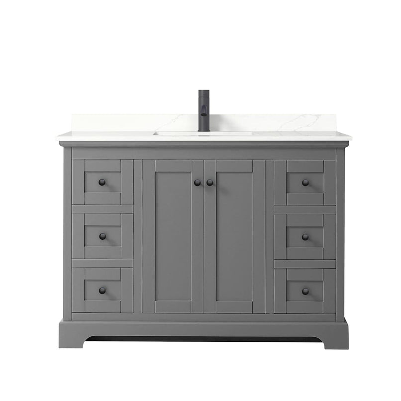 Avery 48" Free Standing Single Basin Vanity Set with Cabinet and Quartz Vanity Top - image 18