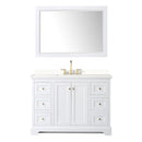 Avery 48" Free Standing Single Basin Vanity Set with Cabinet, Quartz Vanity Top, and Framed Mirror - image 14